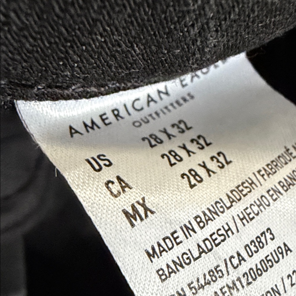 American Eagle Next Level Flex Slim Black Jeans Denim Men's 28x32 - Picture 10 of 11